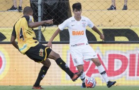 ngelo Araos no jogo contra o Novorizontino, pelo Paulisto