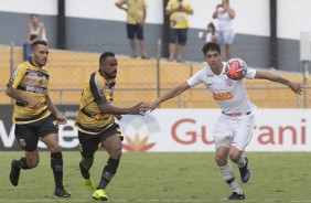 Garoto Araos no jogo contra o Novorizontino, pelo Paulisto