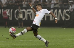 Menino Pedrinho fez boa partida contra o So Paulo, na Arena Corinthians