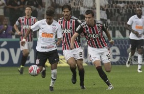 Pedrinho em jogo contra o So Paulo, na Arena Corinthians, pelo Paulisto