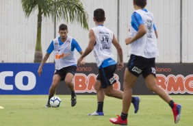 Pedro Henrique na reapresentao do Corinthians aps vitria sobre o So Paulo, por 2 a 1