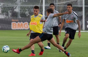 Romero e Ramiro no ltimo treino antes do jogo contra o Avenida, pela Copa do Brasil