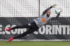 Walter na reapresentao do Corinthians aps vitria sobre o So Paulo, por 2 a 1