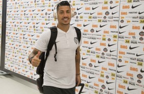 Ralf chegando na Arena Corinthians para enfrentar o Avenida-RS