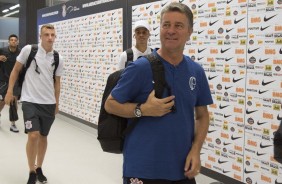 Walmir Cruz chegando ao estdio para duelo contra o Avenida, pela Copa do Brasil