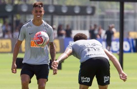 Richard durante treino preparatrio para jogo contra o Botafogo