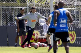 Goleiro Cssio se prepara para jogo contra o Santos