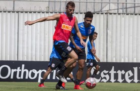 Henrique e Jnior Urso treinam juntos no CT Joaquim Grava