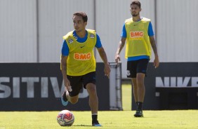 Jadson e Pedro Henrique treinam juntos no CT Joaquim Grava