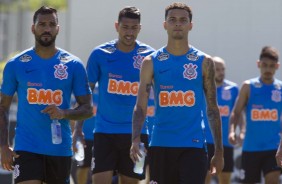 Michel Macedo, Ralf e Thiaguinho treinam no CT Joaquim Grava