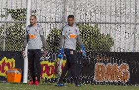 Walter e Filipe treinam no CT Joaquim Grava para jogo contra o Santos, no domingo