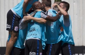 Timo faz penltimo treino antes de enfrentar o Santos, pelo Paulisto, no domingo