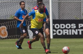 Marquinhos no treino derradeiro para o duelo contra o Santos