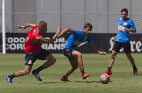 Romero no treinamento deste sbado no CT Joaquim Grava