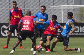 Timo faz ltimo treino antes de enfrentar o Santos, pelo Campeonato Paulista