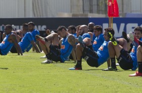 ltimo treino do Corinthians no CT antes do jogo contra o Santos