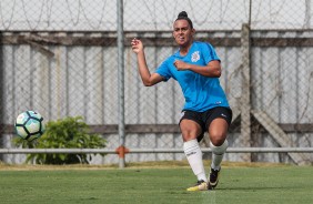 Victria no jogo contra a Ferroviria, pelo futebol feminino do Corinthians
