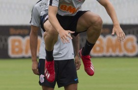 Carlos Augusto no treinamento de hoje no CT