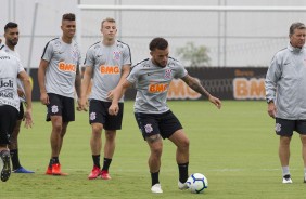 Michel, Richard, Carlos e André Luís treinando no CT Joaquim Grava