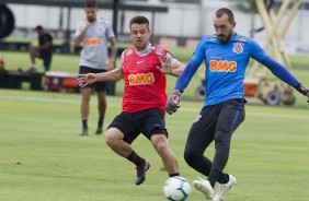 Ramiro e Walter treina no CT Joaquim Grava