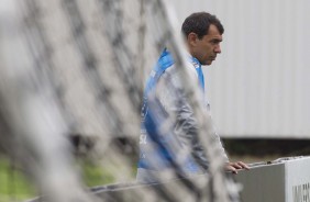 Técnico Fábio Carille prepara o time para jogo contra o Ceará, na Copa do Brasil