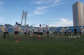 Corinthians treina em Fortaleza para duelo contra o Cear, pela Copa do Brasil