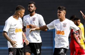 Rafael Bilu, Roni e Nathan durante partida contra o River-PI, pela Copa do Brasil Sub-20