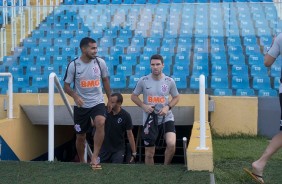 Sornoza e Mauro Boselli no treino em Fortaleza, para duelo contra o Cear