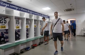Boselli no vestiário do Castelão antes do jogo contra o Ceará, pela Copa do Brasil