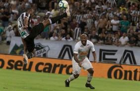 Love durante jogo contra o Ceará, pela Copa do Brasil, em Fortaleza