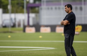 Fábio Carille comanda o treino de hoje e prepara equipe para jogo contra o Oeste