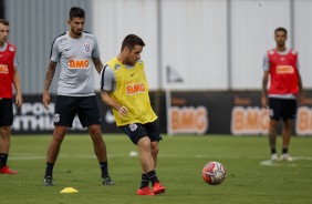 Ramiro no treinamento de hoje no CT Joaquim Grava