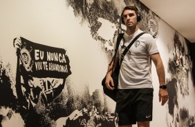 Mauro Boselli chega à Arena Corinthians para jogo contra o Oeste, pelo Paulistão 2019