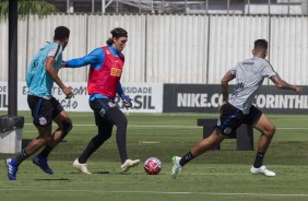 Cssio no treino desta manh de segunda-feira no CT