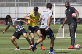 Daz e Vital no treinamento do CT Joaquim Grava