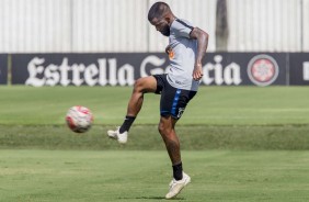 Marquinhos no treinamento de hoje no CT Joaquim Grava