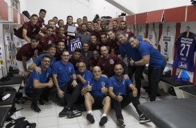 Elenco presta homenagem a Cssio antes do jogo contra o Ituano