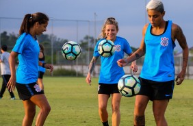 Corinthians Futebol Feminino treina para encarar o Santos