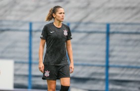 rika no duelo contra o Santos pelo Brasileiro Feminino