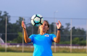 Gabi Nunes no treino das garotas do Corinthians Futebol Feminino