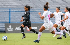 Millene em partida contra o Santos pelo Brasileiro Feminino 2019