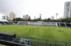 Parque São Jorge homenageou as mulher do Corinthians Feminino com lindo bandeirão