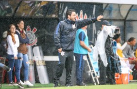 Tcnico Arthur Elias comandou as meninas do Futebol Feminino contra o Santos