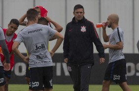 Cuca durante o treinamento desta quinta-feira no CT