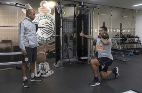 Ralf no treino desta quinta-feira no CT Joaquim Grava