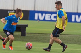 Ramiro no treino de hoje no CT Joaquim Grava