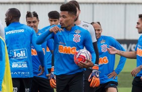 Urso no treinamento de hoje no CT Joaquim Grava