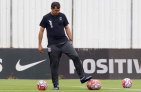 Treinador Fbio Carille prepara a equipe para jogo contra o Santos