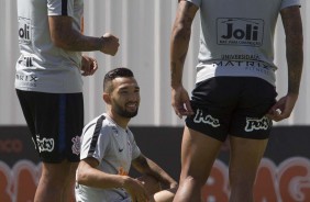 Clayson, Ralf e Gustavo no treino de hoje no CT