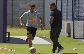 Gabriel e Flvio Grava no treino de hoje no CT